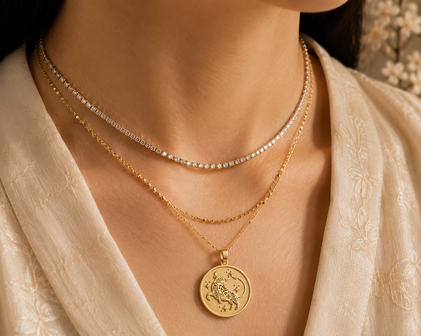 Ox (牛) Lunar Zodiac Medallion
