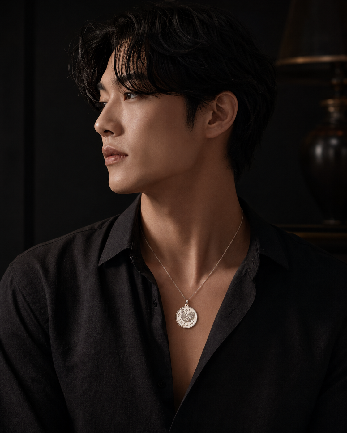 Rooster (雞) Lunar Zodiac Medallion