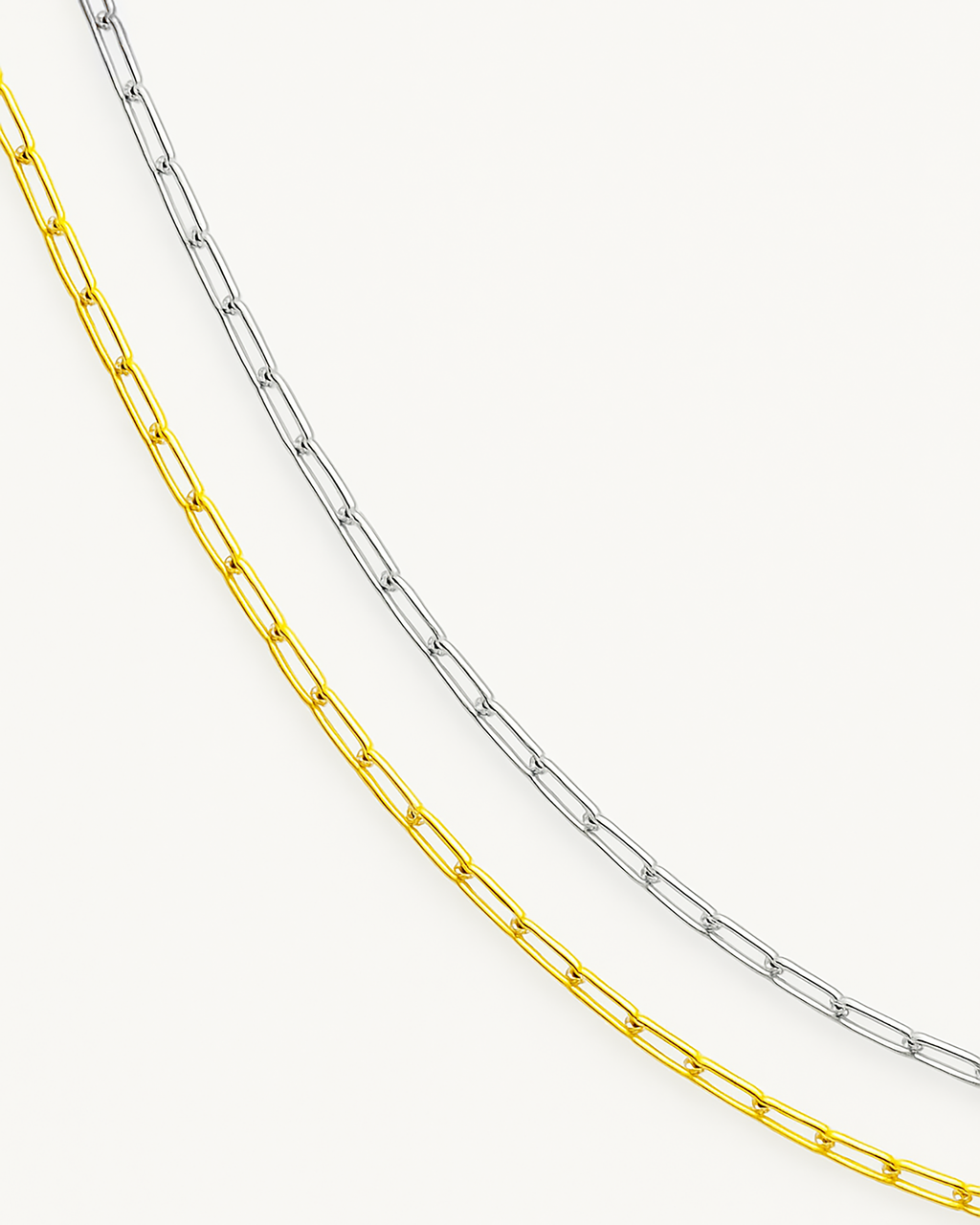 1.4mm ⟡ Solid Gold Paperclip Chain Bracelet, Anklet, Choker or Necklace