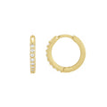 Medium Gemstone Huggies ⟡ 12.5mm