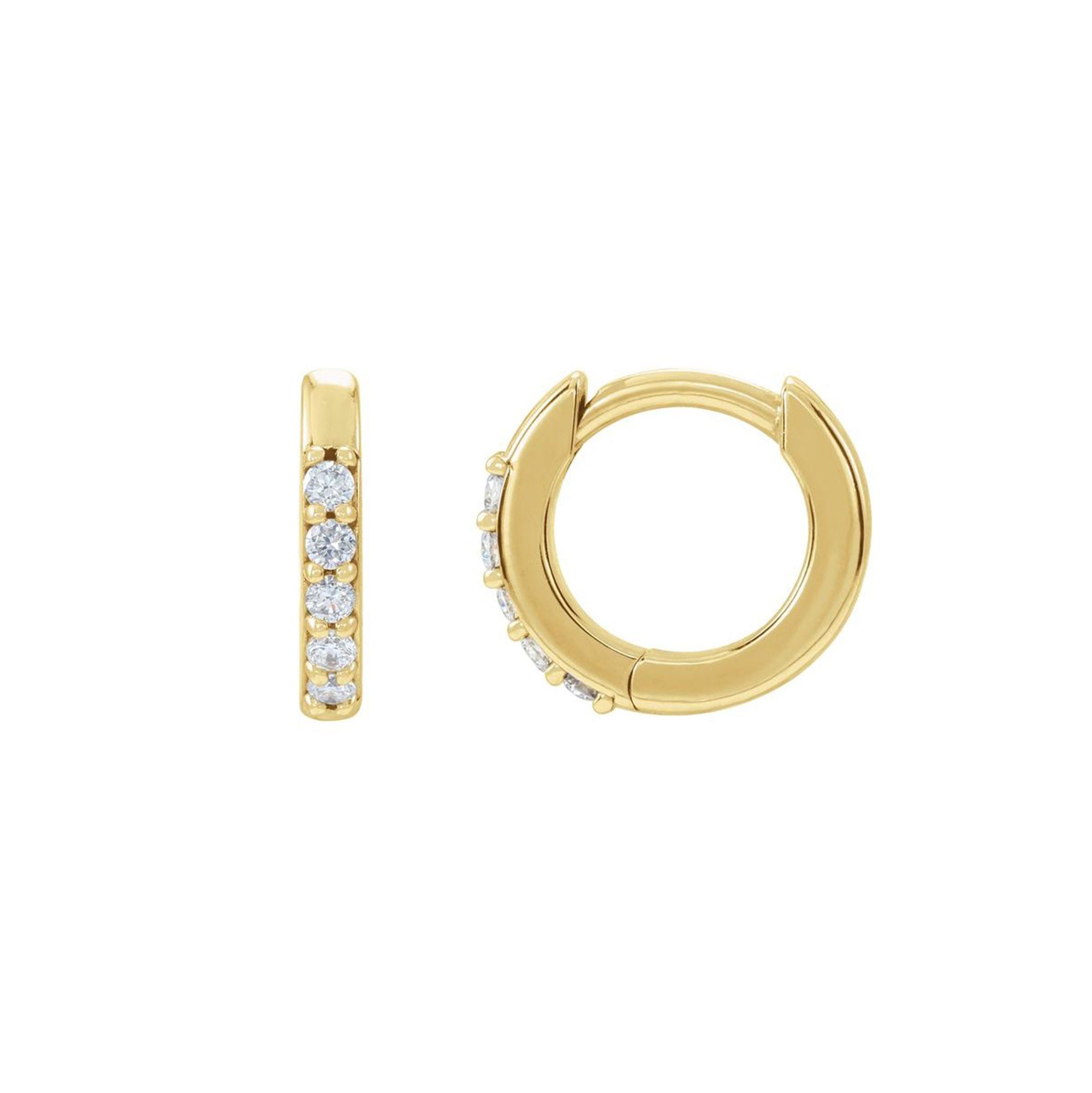Small Gemstone Huggies ⟡ 10mm
