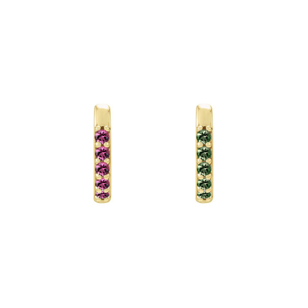 Small Gemstone Huggies ⟡ 10mm