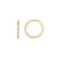 Large Gemstone Huggies ⟡ 15mm