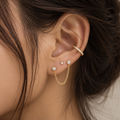 The Duet Chain Earring