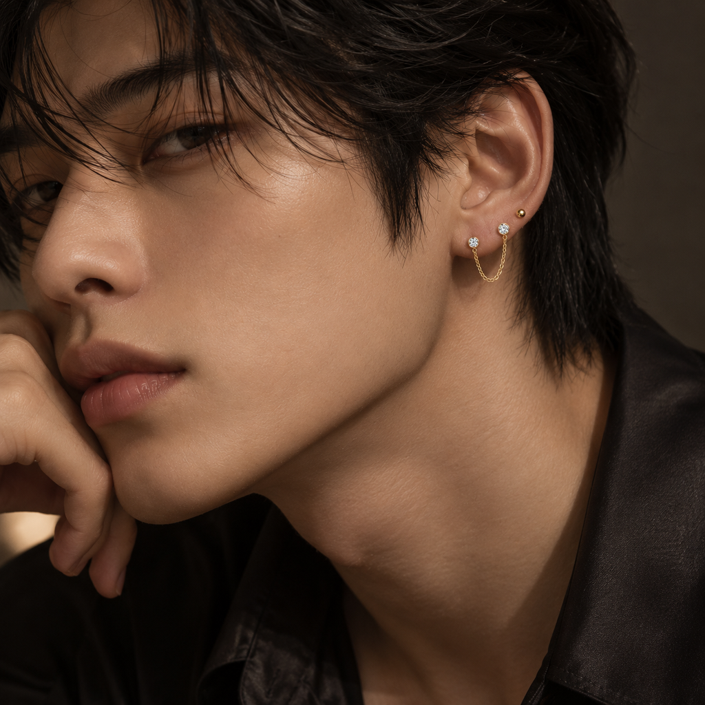 The Duet Chain Earring