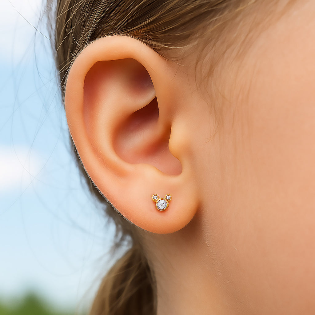 Sparkly Mouse Studs