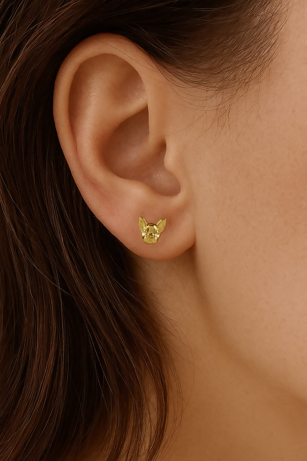 Frenchie Stud Earrings