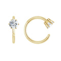 8mm Reverse Round Diamond Huggies (GEN II)