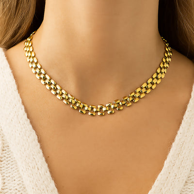 9.5mm Panther Chain Choker Necklace