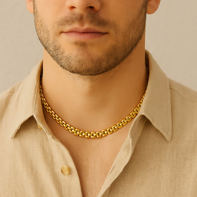 9.5mm Panther Chain Choker Necklace