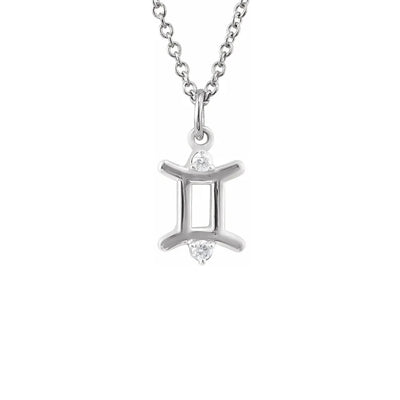 GEMMA ♦ GEMINI Zodiac Symbol Charm