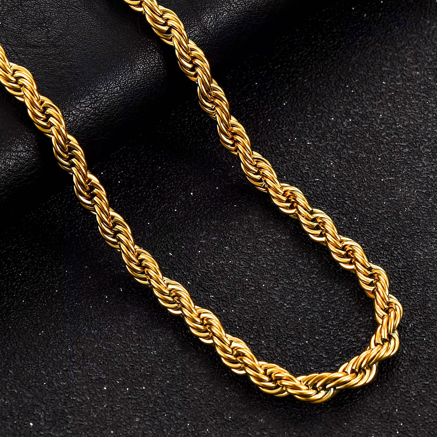 5mm Diamond-Cut Rope Chain ⟡ Lightweight