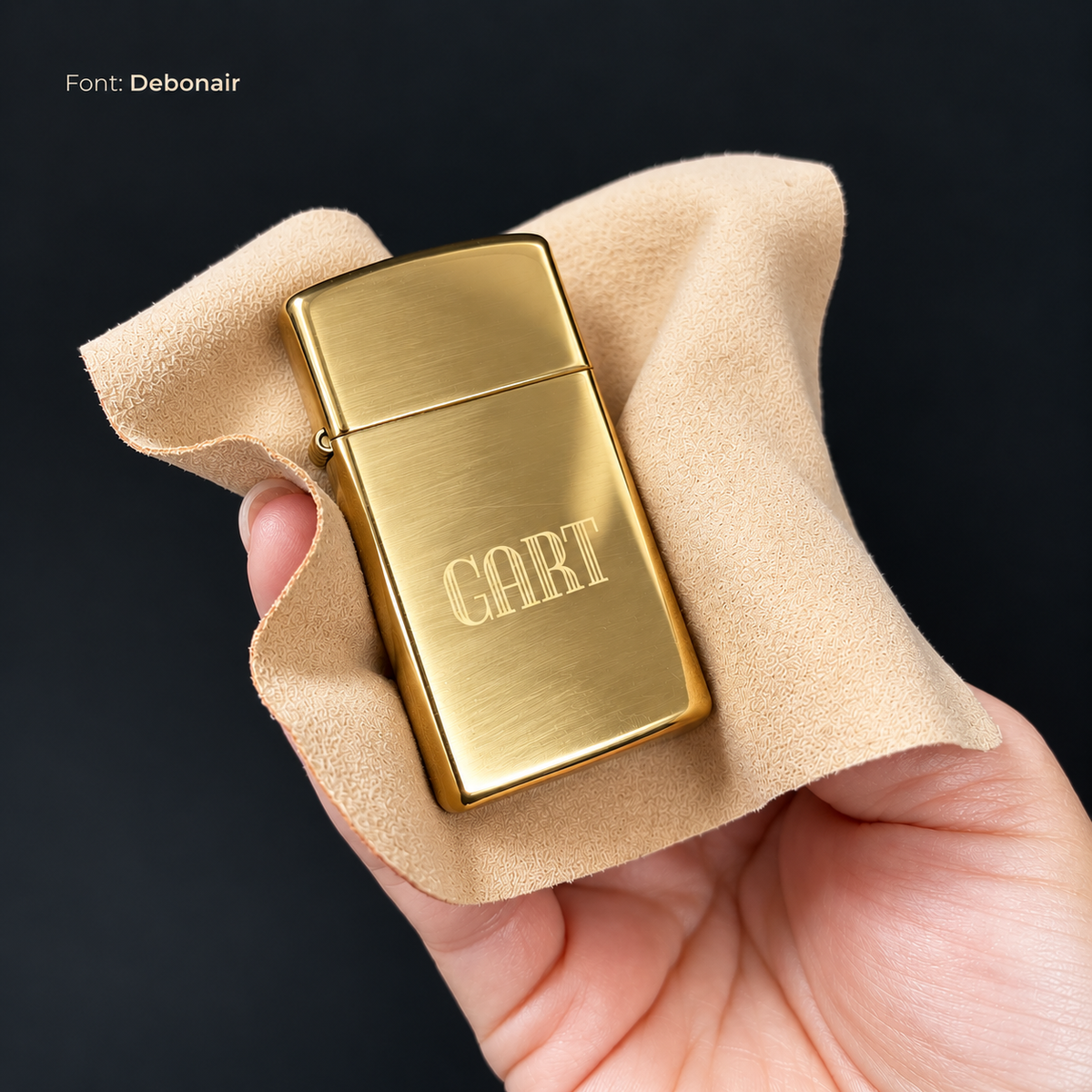 Zippo® Slim High Polish Brass Lighter ⬩ KAUREUM Exclusive