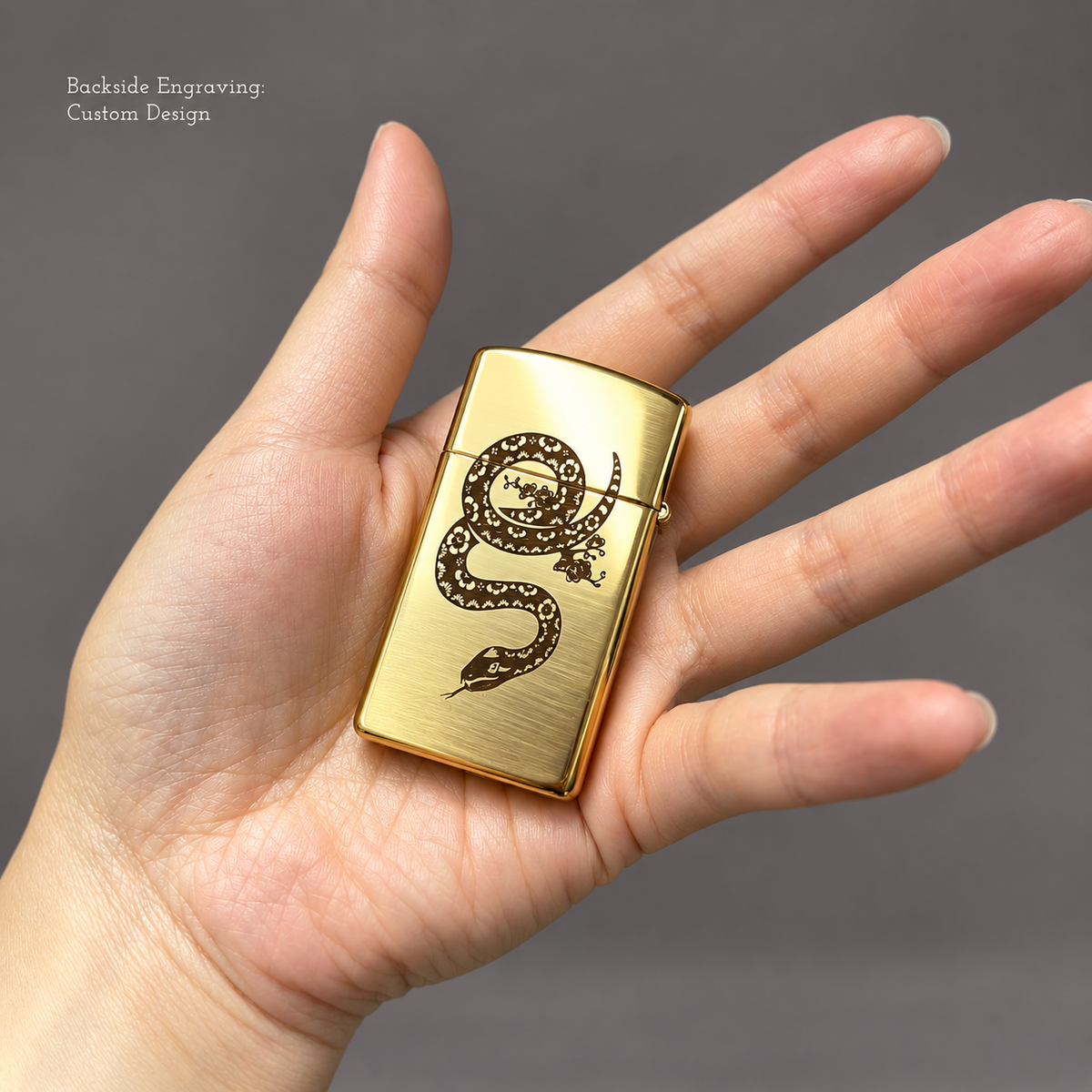 Zippo® Slim High Polish Brass Lighter ⬩ KAUREUM Exclusive
