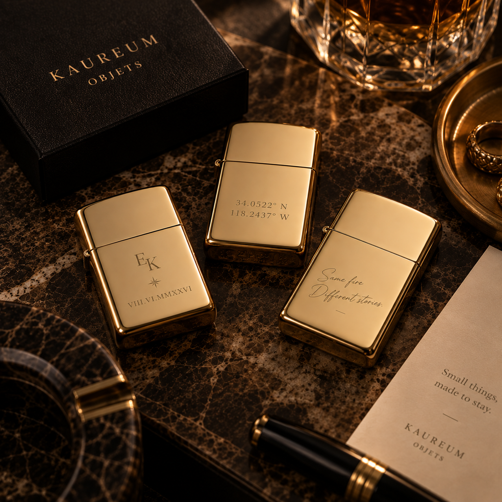 Zippo® Slim High Polish Brass Lighter ⬩ KAUREUM Exclusive