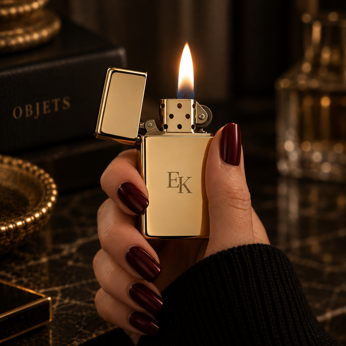 Zippo® Slim High Polish Brass Lighter ⬩ KAUREUM Exclusive