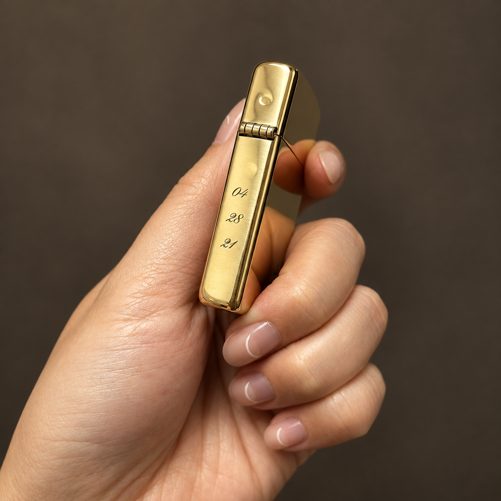 Zippo® Slim High Polish Brass Lighter ⬩ KAUREUM Exclusive