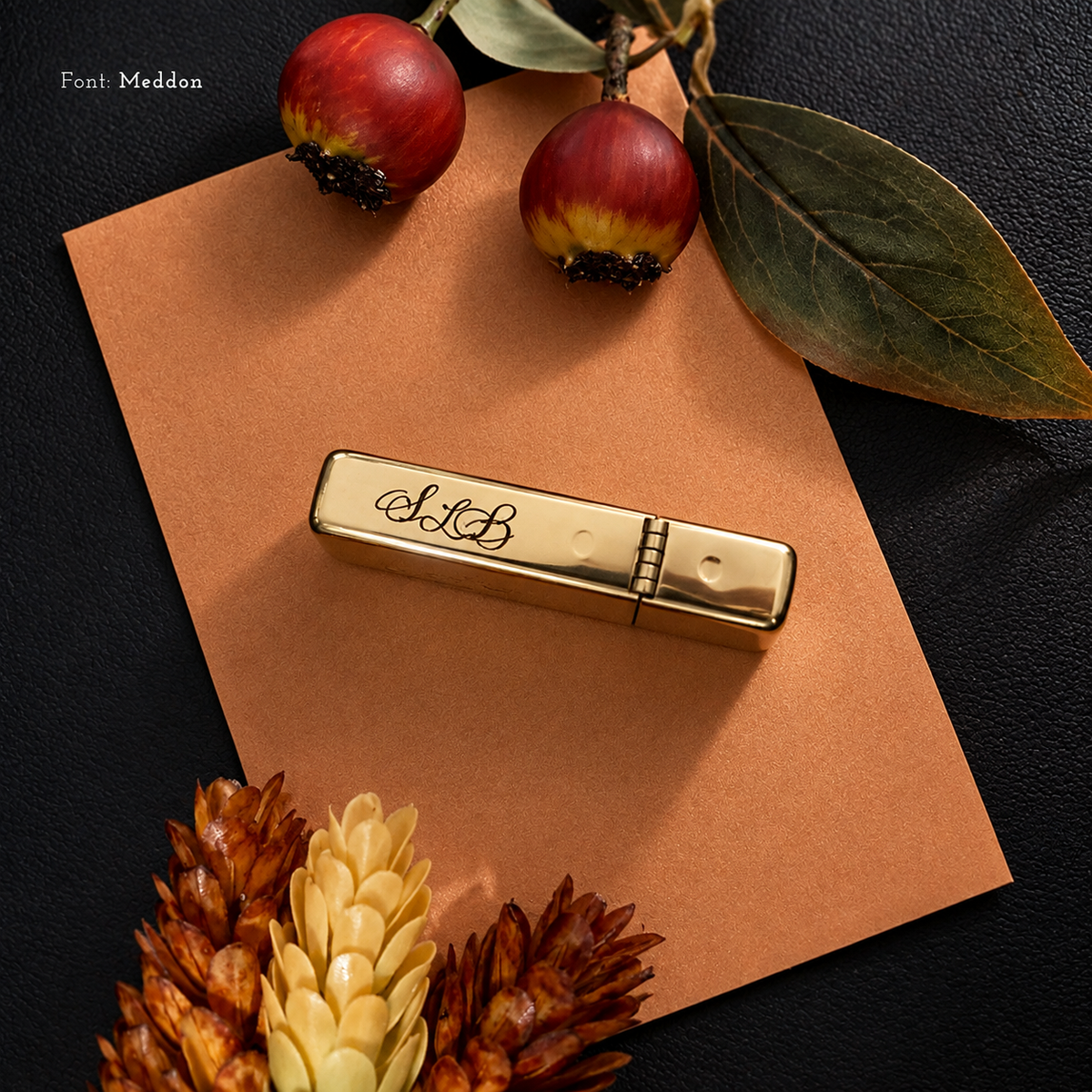 Zippo® Slim High Polish Brass Lighter ⬩ KAUREUM Exclusive