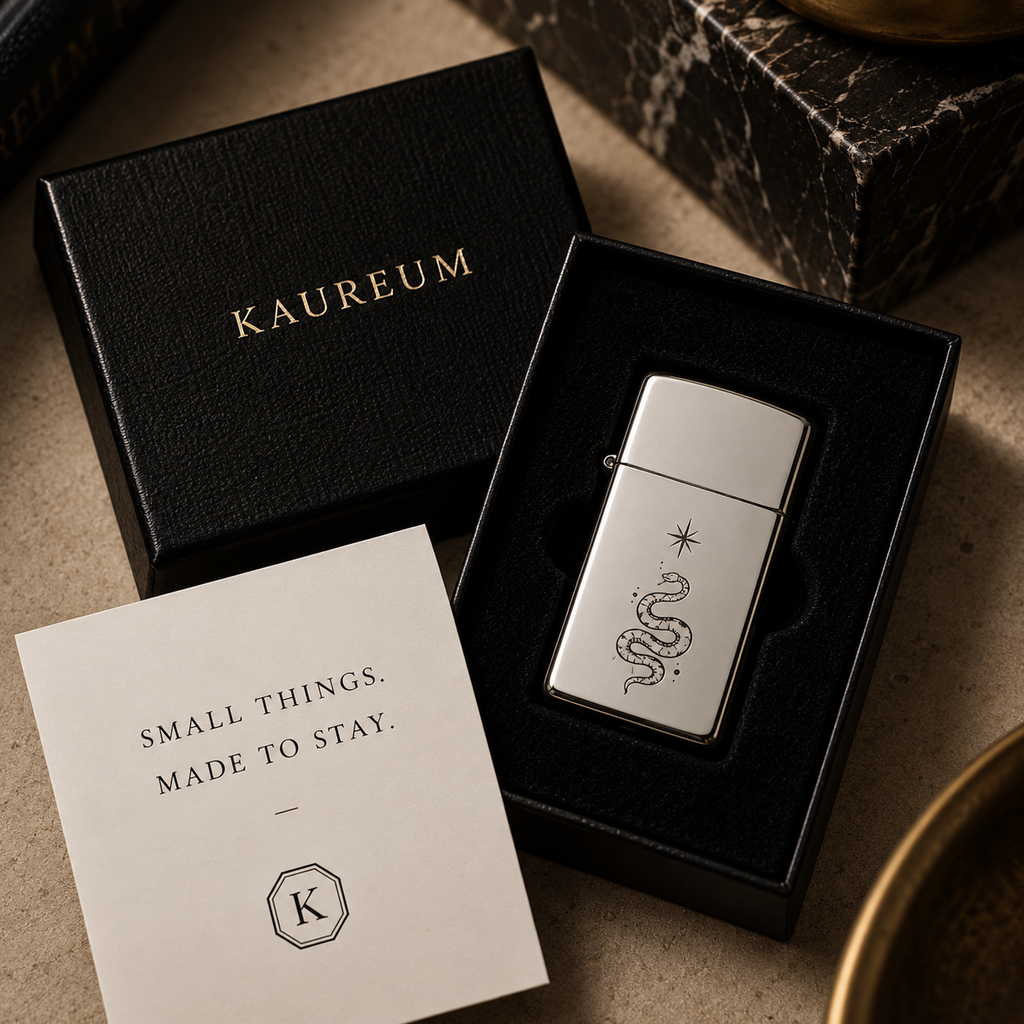 Zippo® Slim High Polish Chrome Lighter ⬩ KAUREUM Exclusive