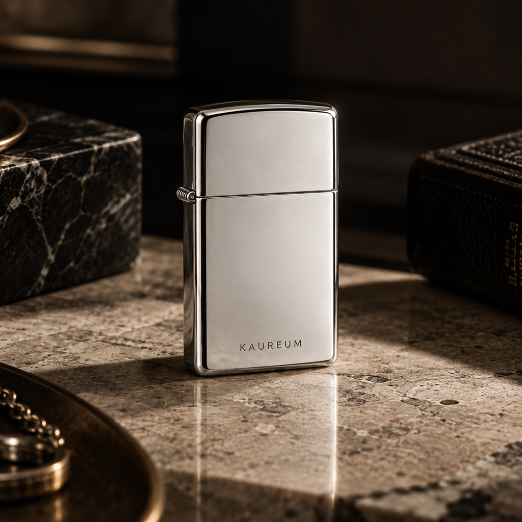 Zippo® Slim High Polish Chrome Lighter ⬩ KAUREUM Exclusive