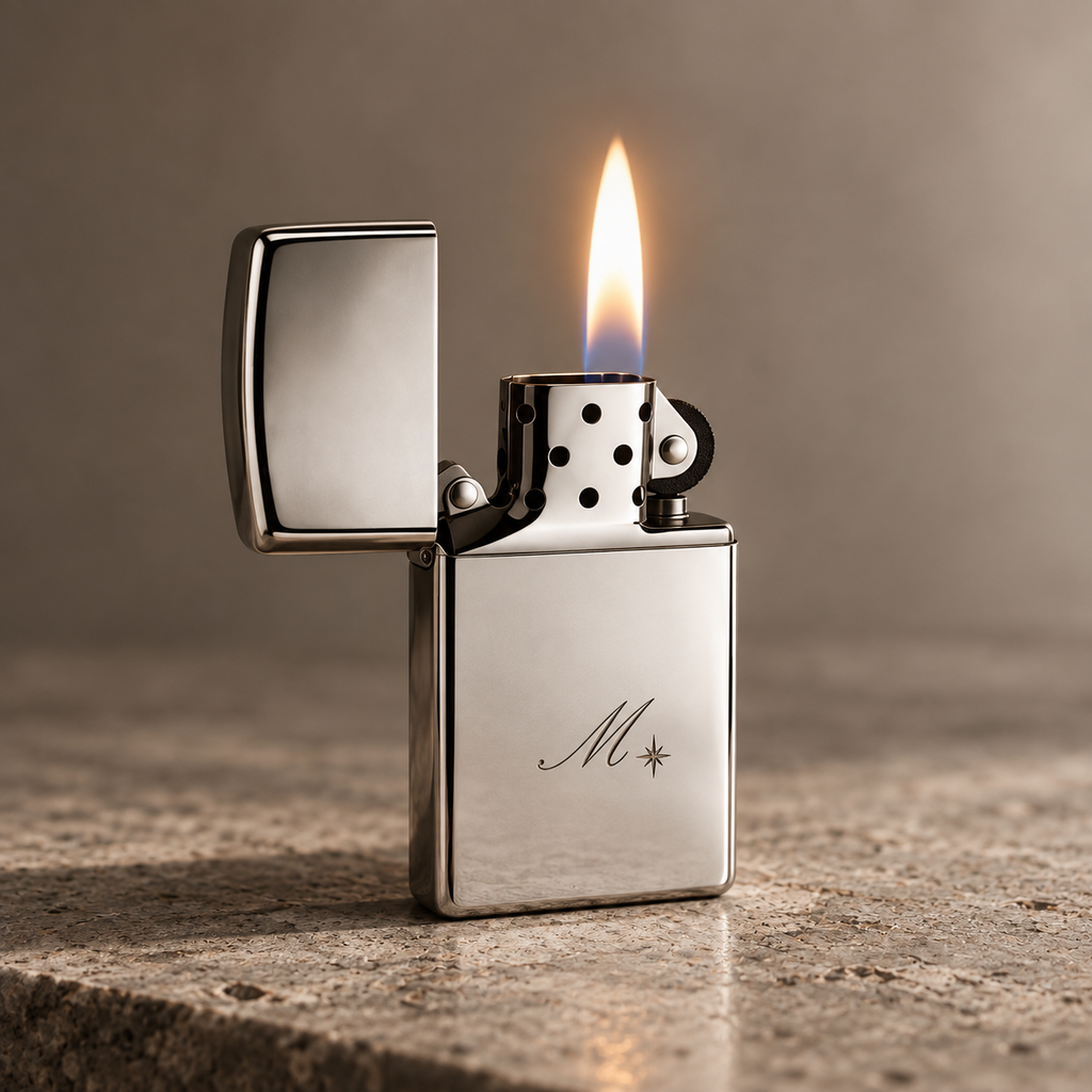 Zippo® Slim High Polish Chrome Lighter ⬩ KAUREUM Exclusive