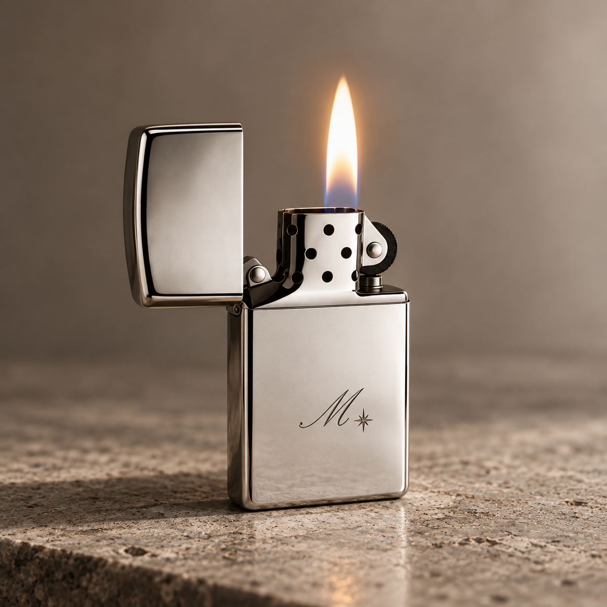 Zippo® Slim High Polish Chrome Lighter ⬩ KAUREUM Exclusive