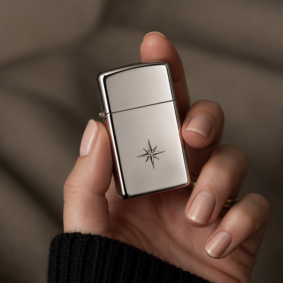 Zippo® Slim High Polish Chrome Lighter ⬩ KAUREUM Exclusive