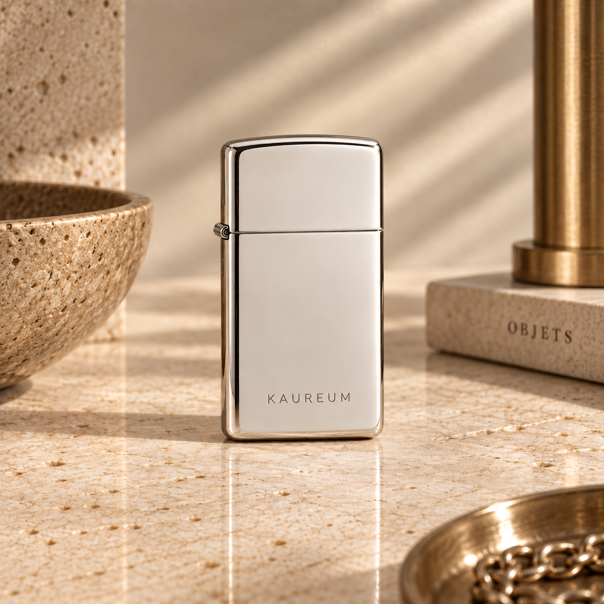 Zippo® Sterling Silver Slim Lighter ⬩ KAUREUM Exclusive