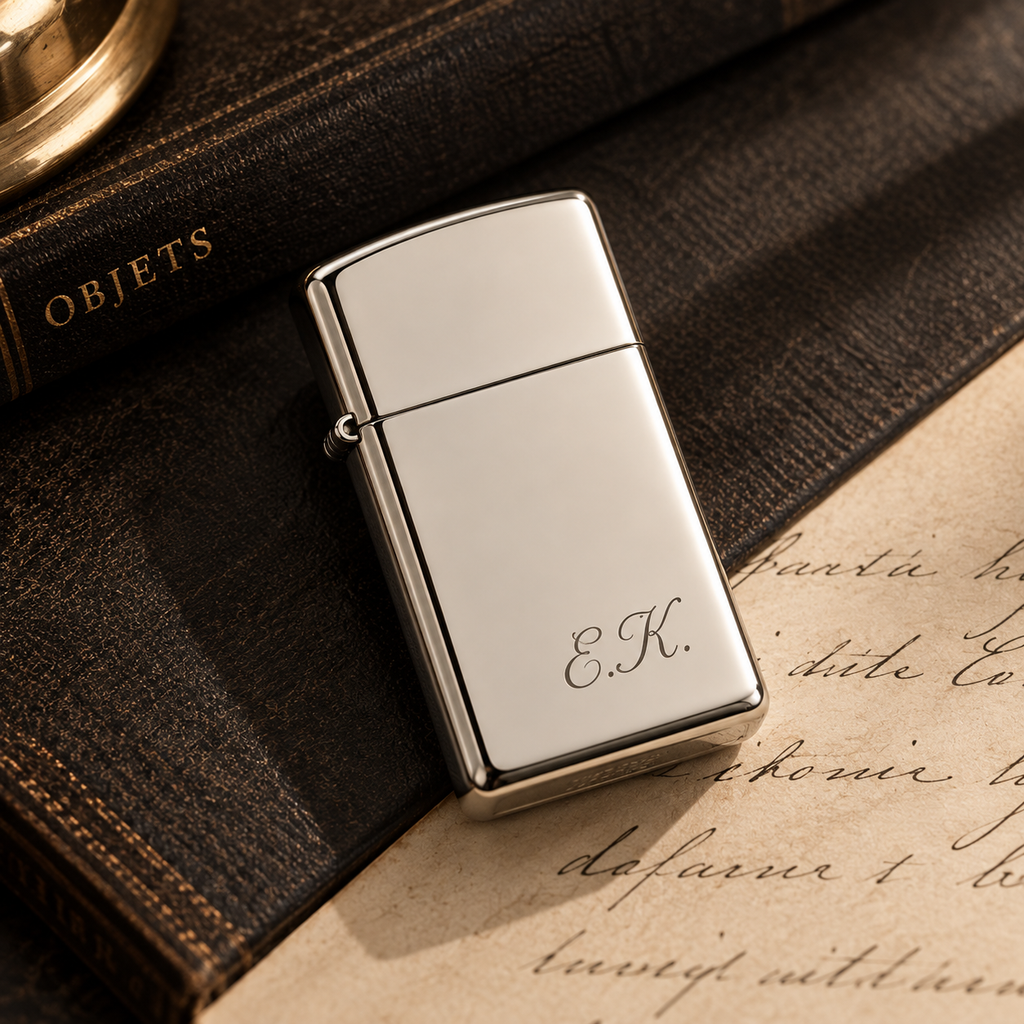 Zippo® Sterling Silver Slim Lighter ⬩ KAUREUM Exclusive
