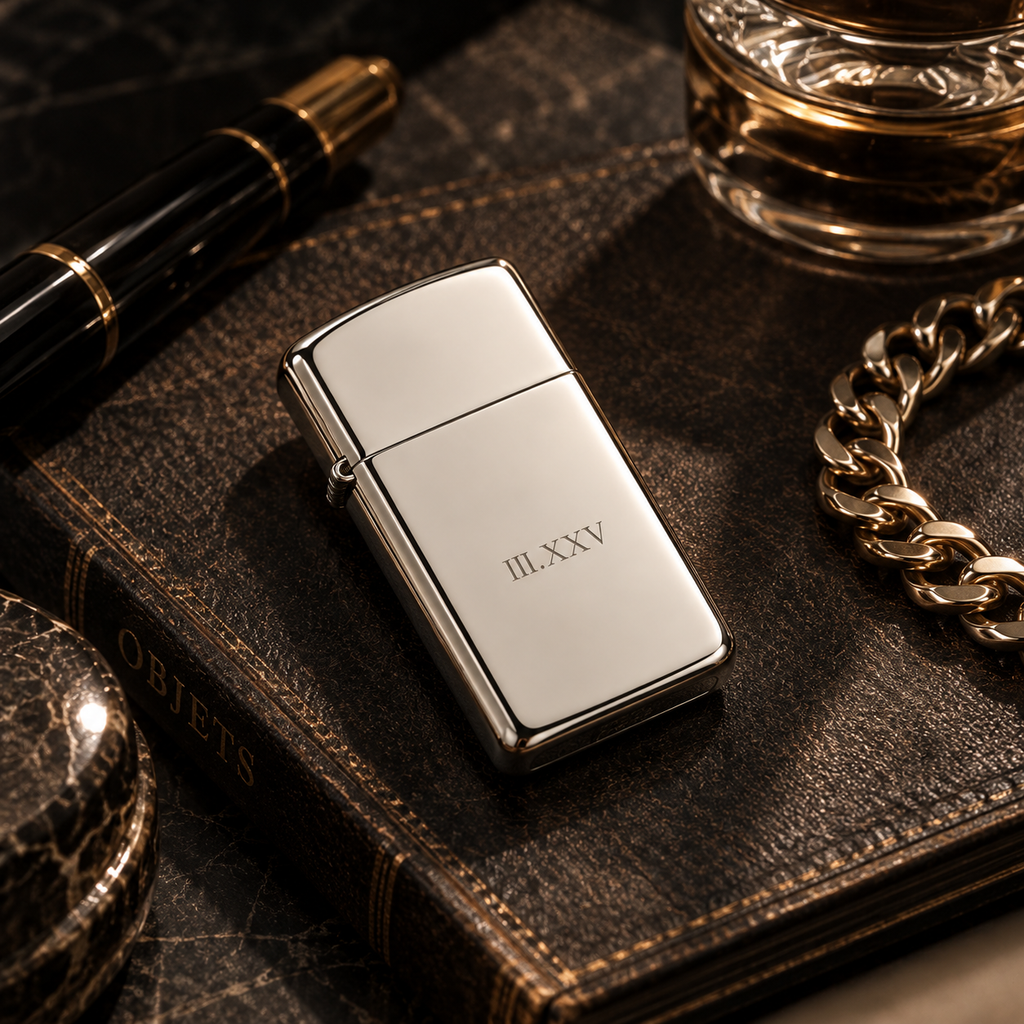 Zippo® Sterling Silver Slim Lighter ⬩ KAUREUM Exclusive
