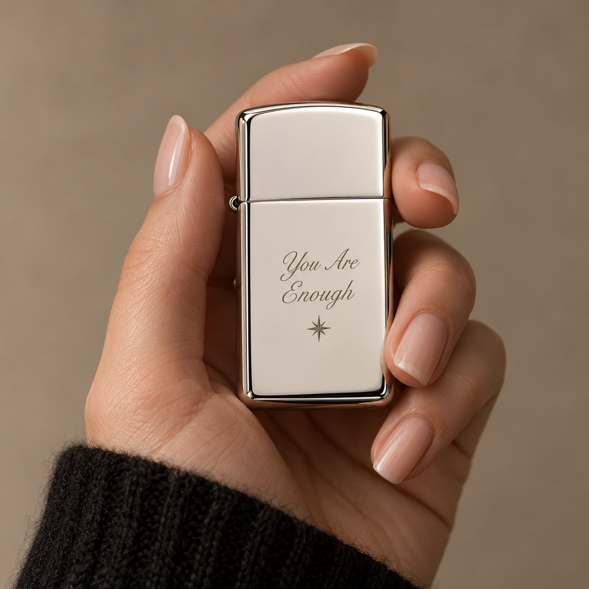Zippo® Sterling Silver Slim Lighter ⬩ KAUREUM Exclusive