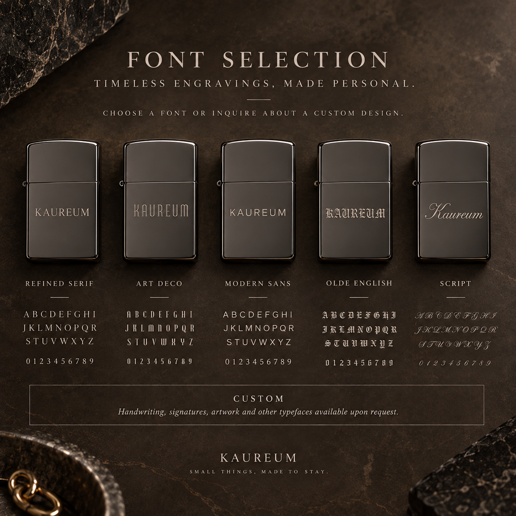 Zippo® Black Ice® Lighter ⬩ KAUREUM Exclusive