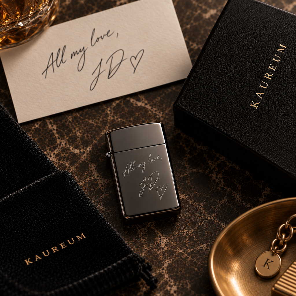 Zippo® Black Ice® Lighter ⬩ KAUREUM Exclusive