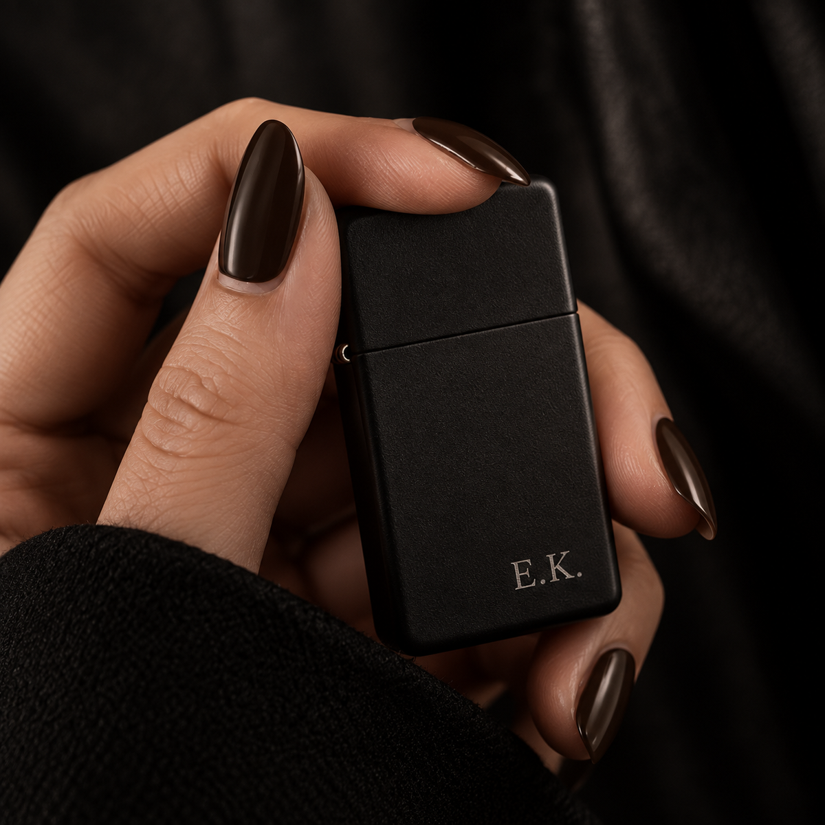 Zippo® Matte Black Lighter ⬩ KAUREUM Exclusive