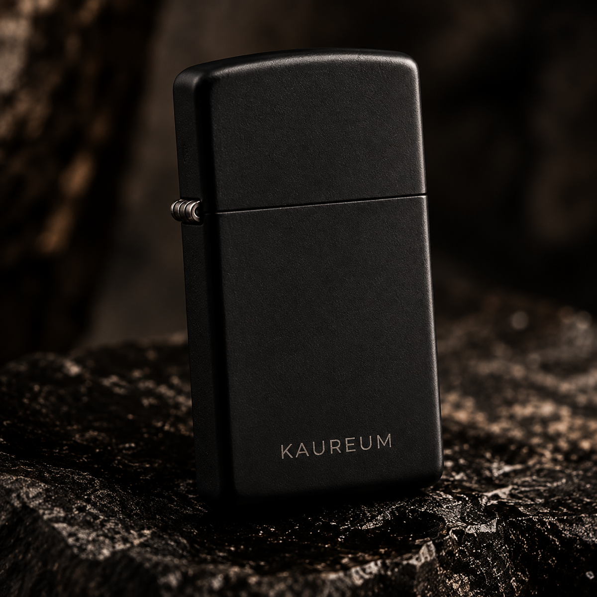 Zippo® Matte Black Lighter ⬩ KAUREUM Exclusive