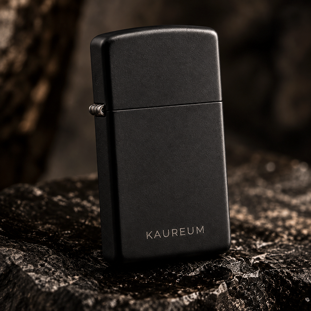 Zippo® Matte Black Lighter ⬩ KAUREUM Exclusive