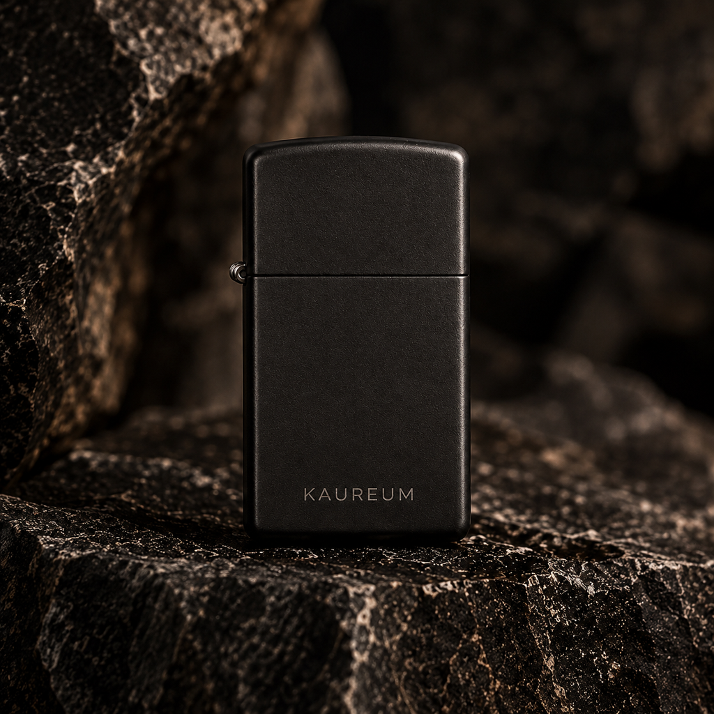 Zippo® Matte Black Lighter ⬩ KAUREUM Exclusive