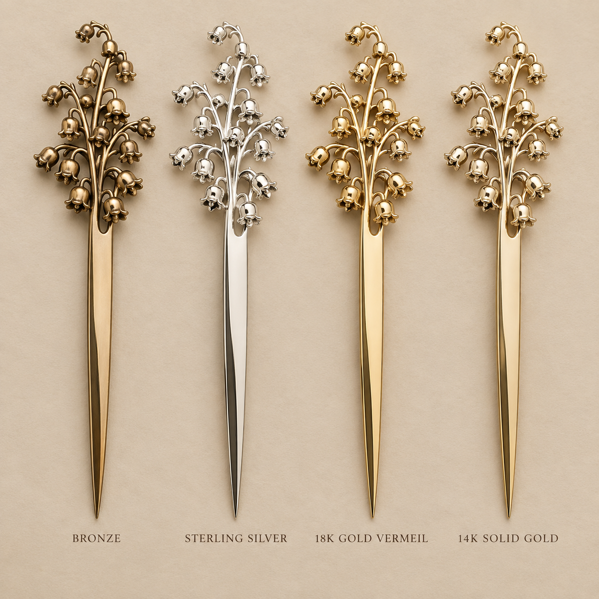 Lily of the Valley Letter Opener ⬩ May Birth Flower