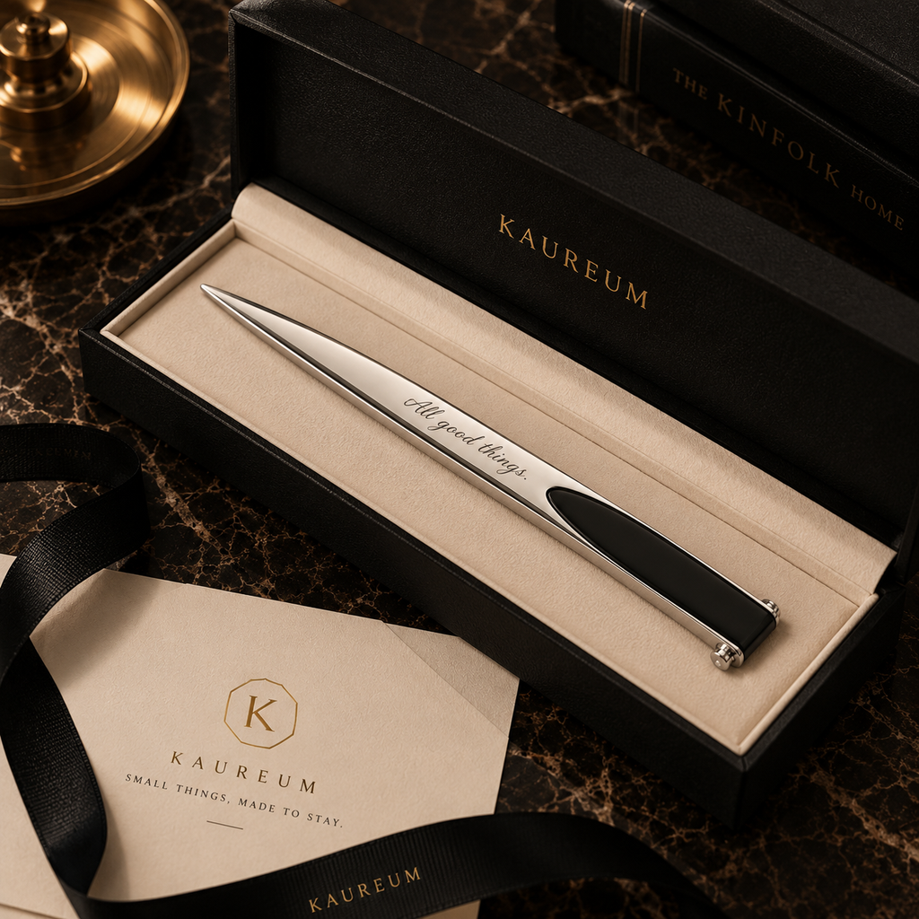 Black Inlay Letter Opener