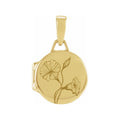 September ⟡ Round Birth Flower Locket