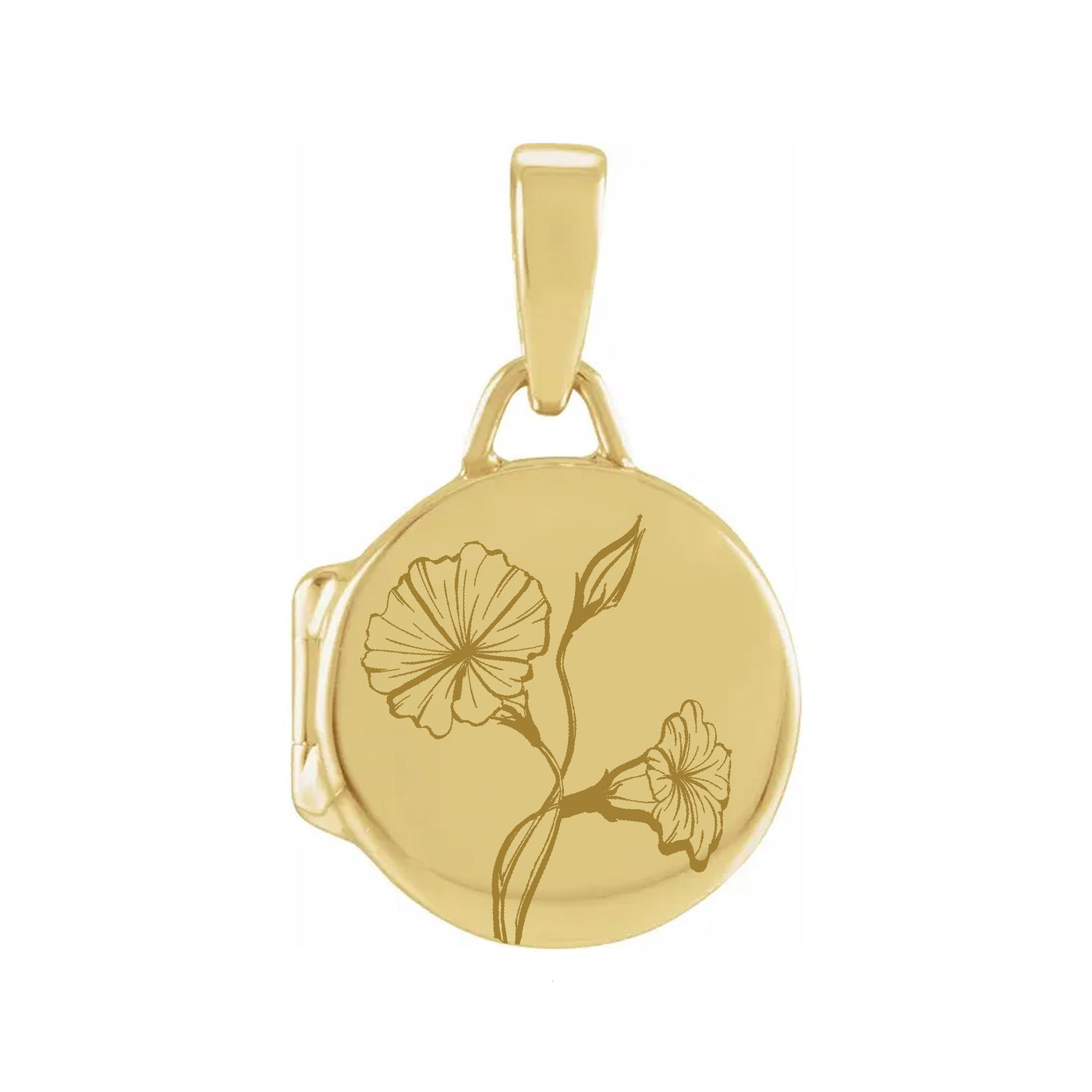 September ⟡ Round Birth Flower Locket