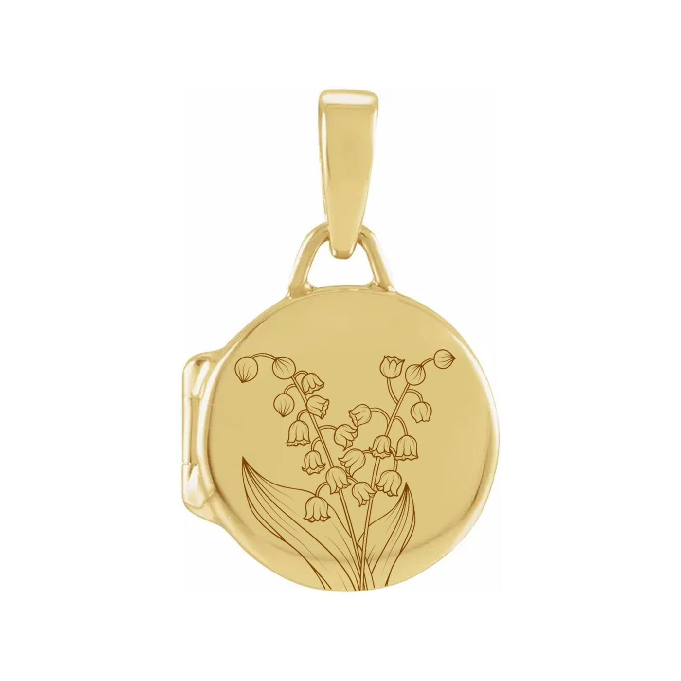 May ⟡ Round Birth Flower Locket