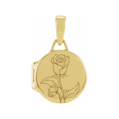 June ⟡ Round Birth Flower Locket