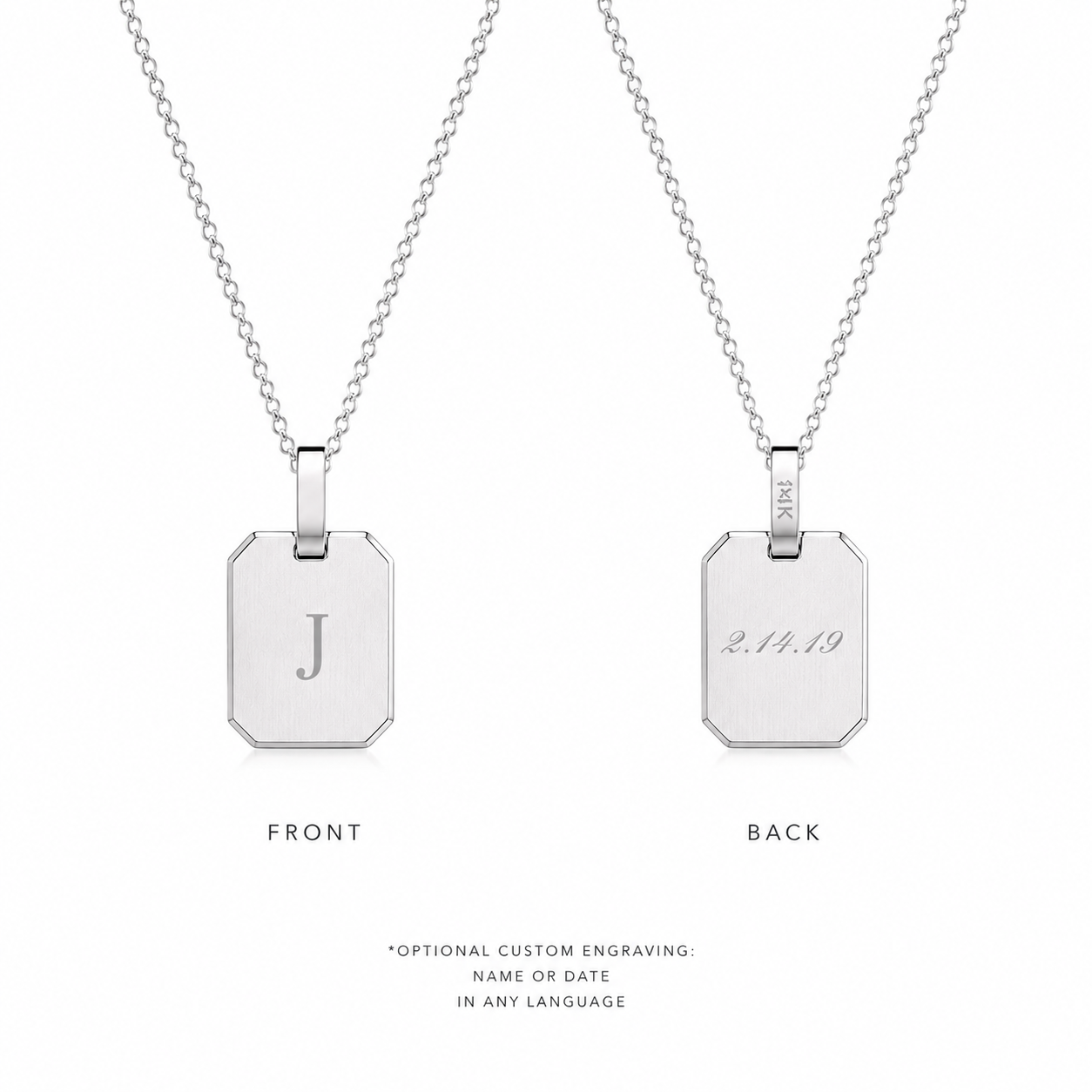 Octagon Keepsake Pendant Necklace