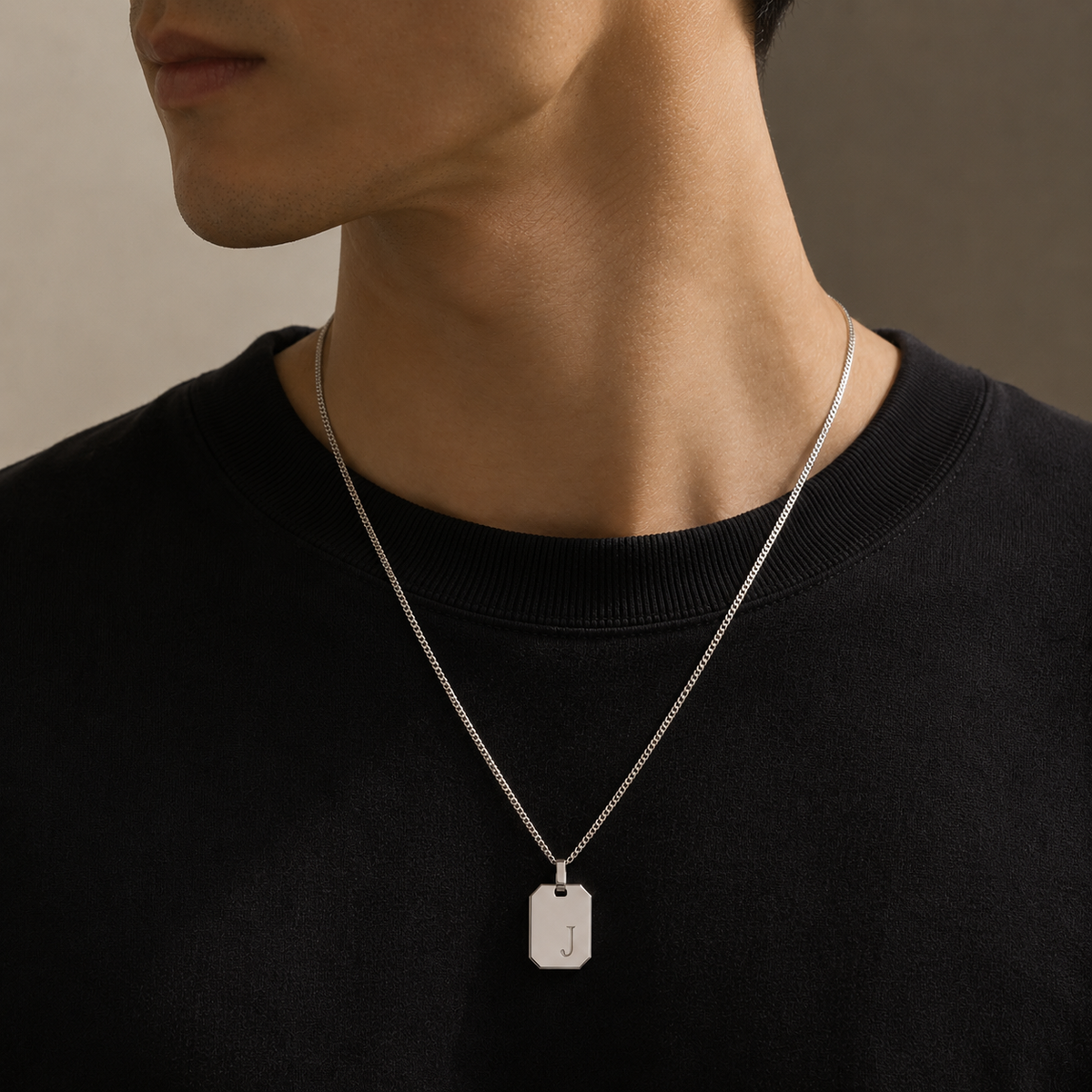 Octagon Keepsake Pendant Necklace