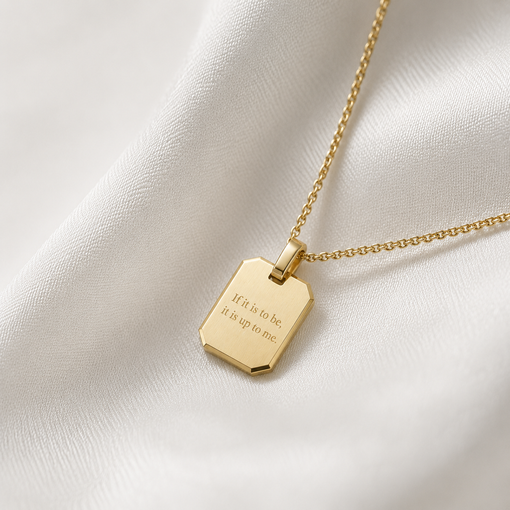 Octagon Keepsake Pendant Necklace