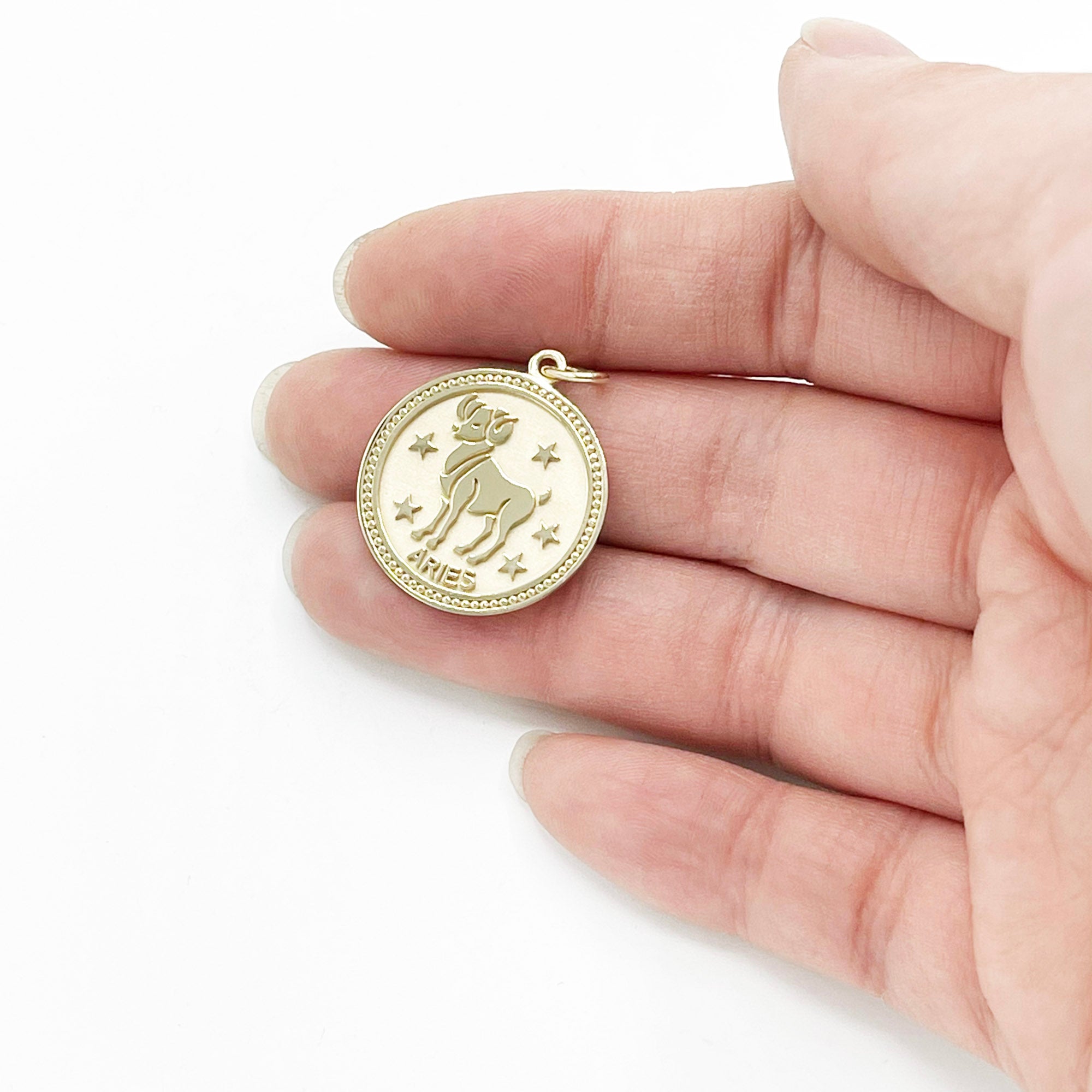 ASTRO ♦ Aries Zodiac Coin Pendant