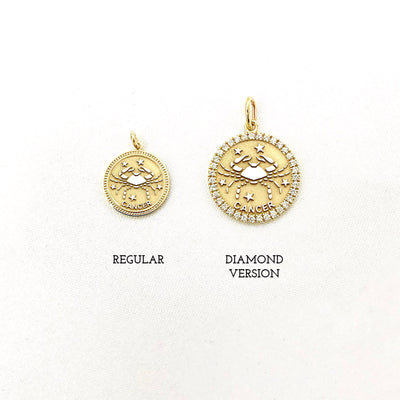 ASTRO ♦ Cancer Zodiac Coin Pendant