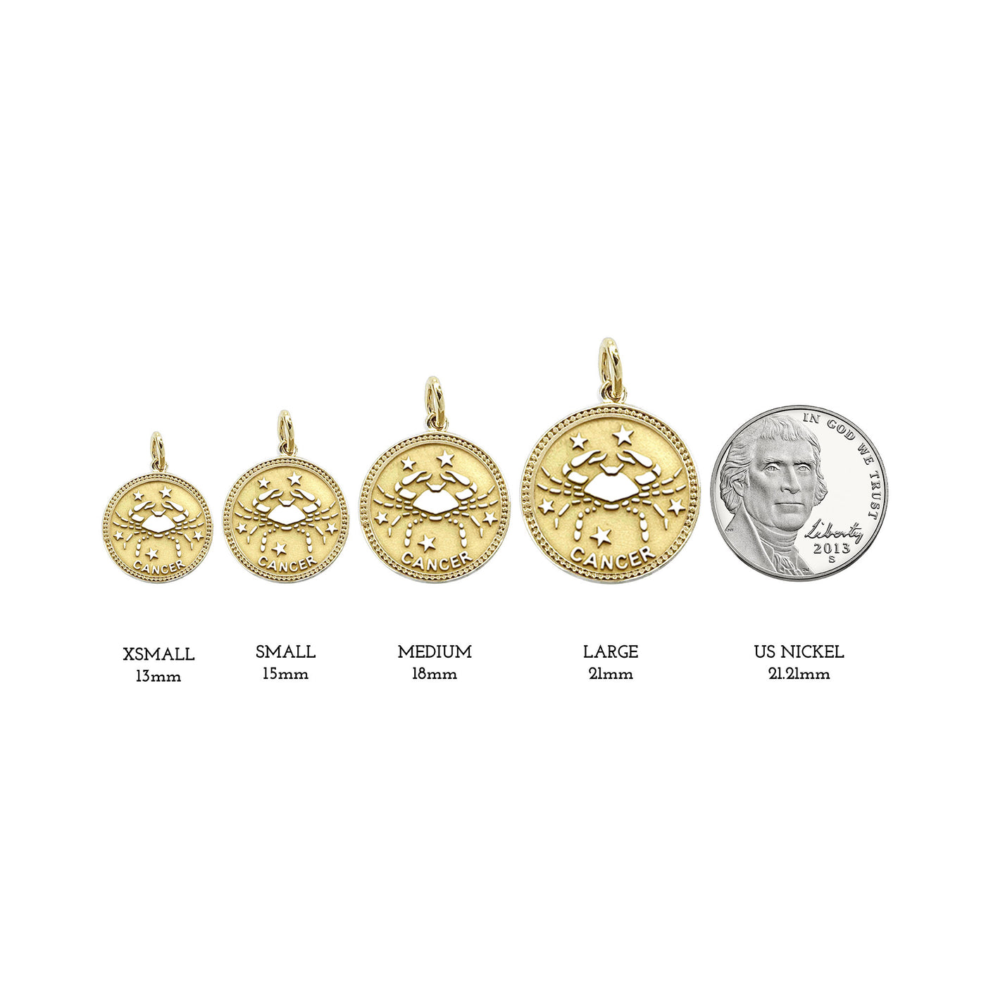 ASTRO ♦ Cancer Zodiac Coin Pendant