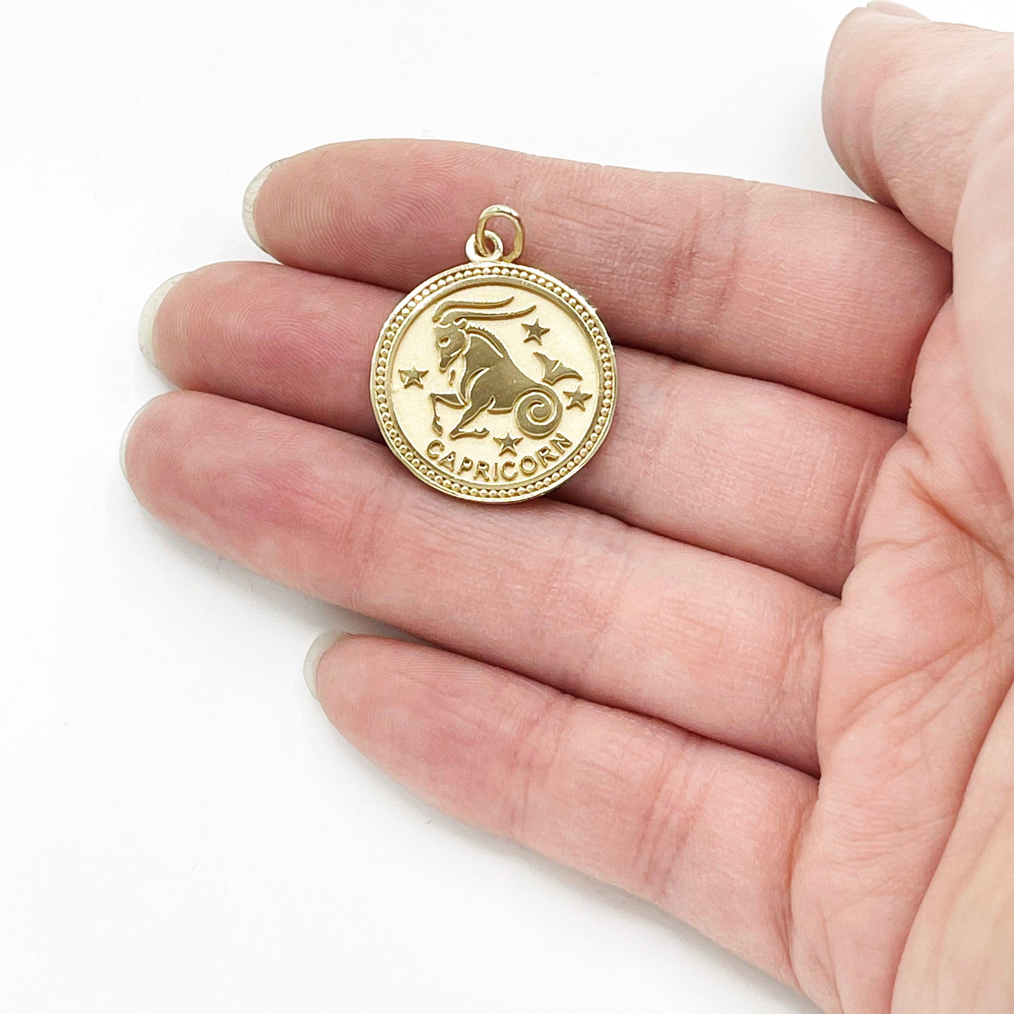 ASTRO ♦ Capricorn Zodiac Coin Pendant